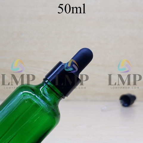 Chai tinh dầu nắp bóp khoen nhựa trơn 50ml