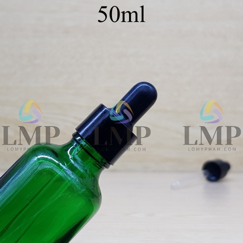 Chai tinh dầu nắp bóp khoen nhựa trơn 50ml