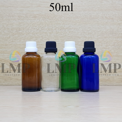 Chai tinh dầu nắp dày 50ml