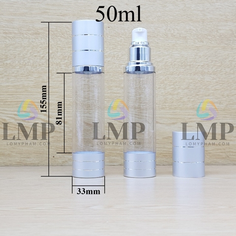 Chai hck thân trong nắp 2 viền