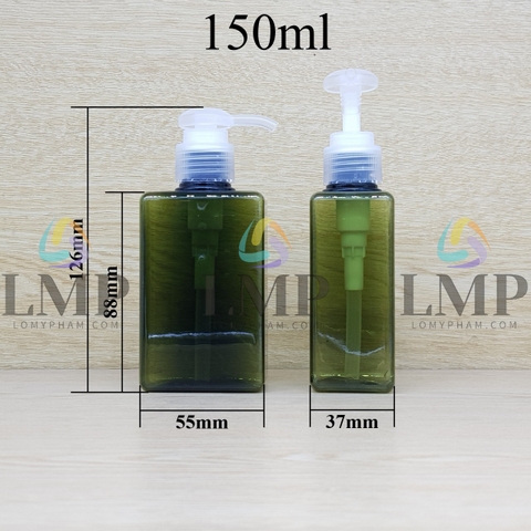 Chai lotion vuông vòi dài