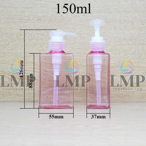 Chai lotion vuông vòi dài