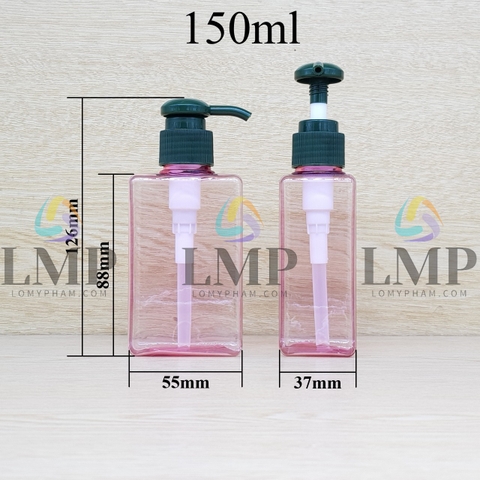 Chai lotion vuông vòi dài