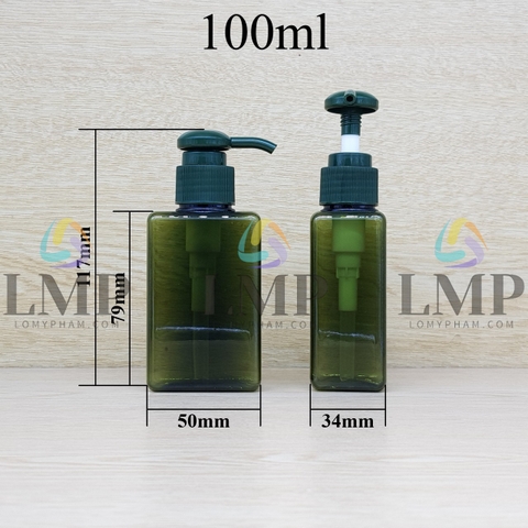 Chai lotion vuông vòi dài