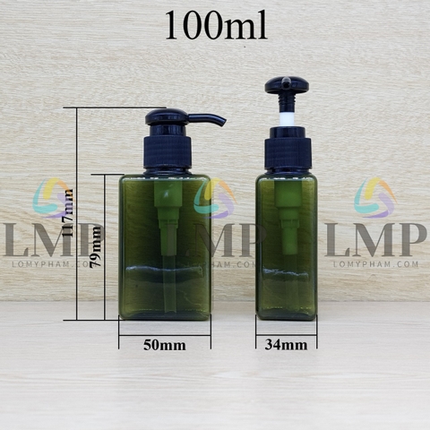 Chai lotion vuông vòi dài