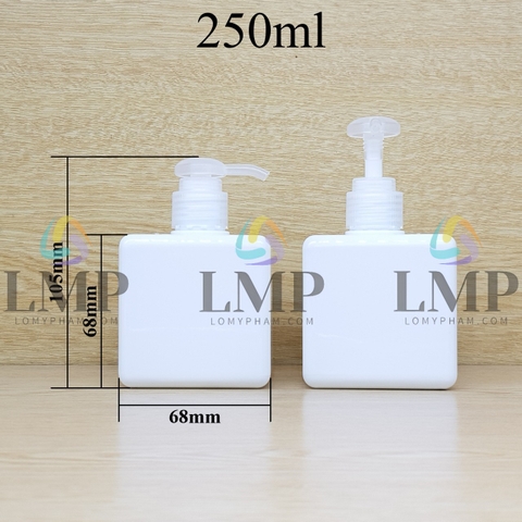 Chai lotion vuông vòi dài