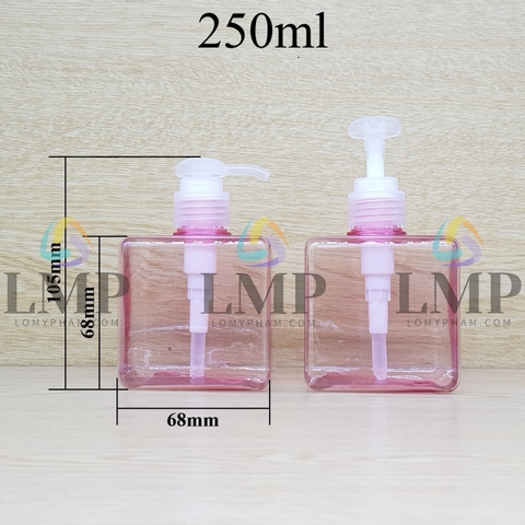 Chai lotion vuông vòi dài