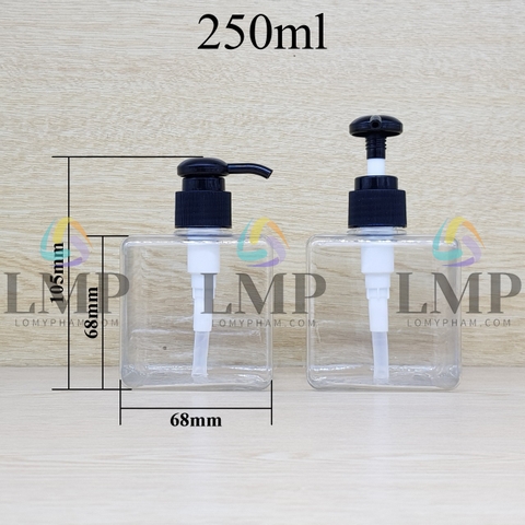 Chai lotion vuông vòi dài