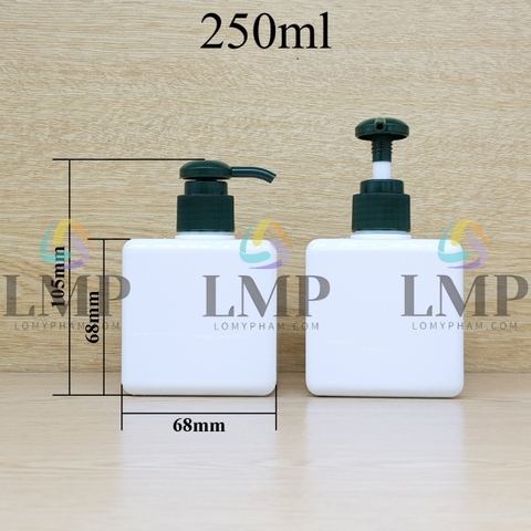 Chai lotion vuông vòi dài