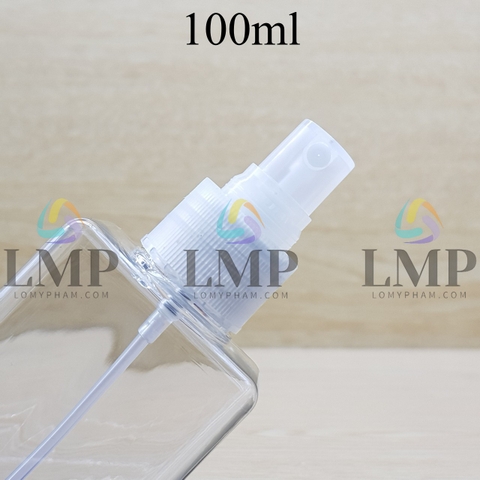 Chai lotion vuông phun sương