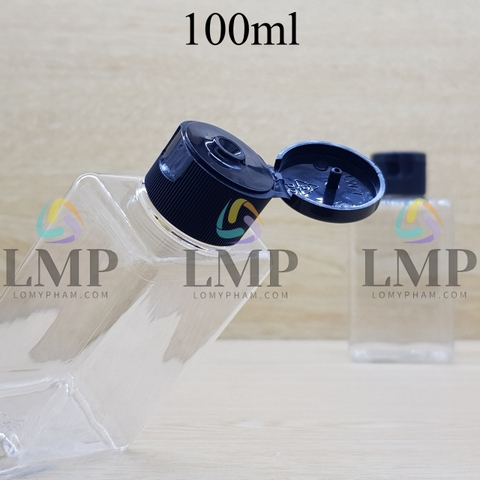 Chai lotion vuông nắp bật sọc