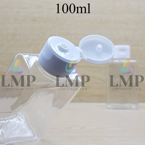 Chai lotion vuông nắp bật sọc