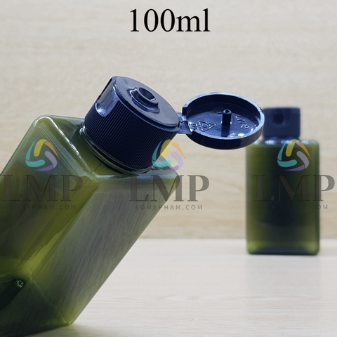 Chai lotion vuông nắp bật sọc