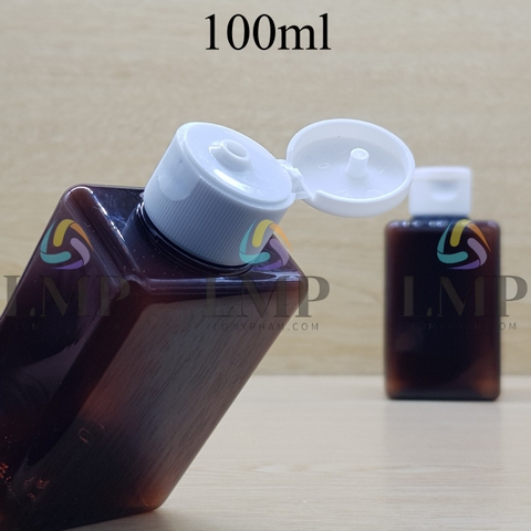 Chai lotion vuông nắp bật sọc