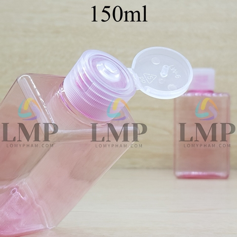 Chai lotion vuông nắp bật sọc