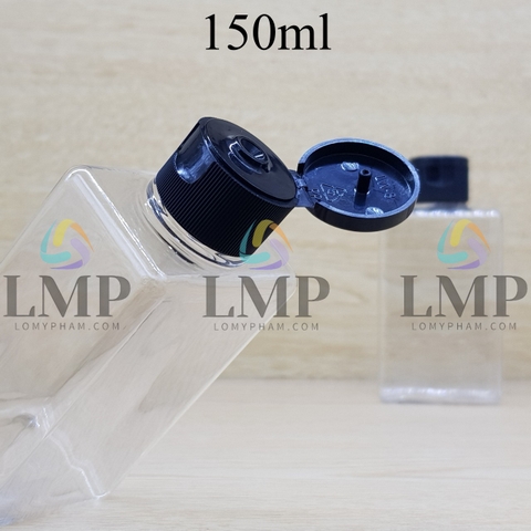 Chai lotion vuông nắp bật sọc