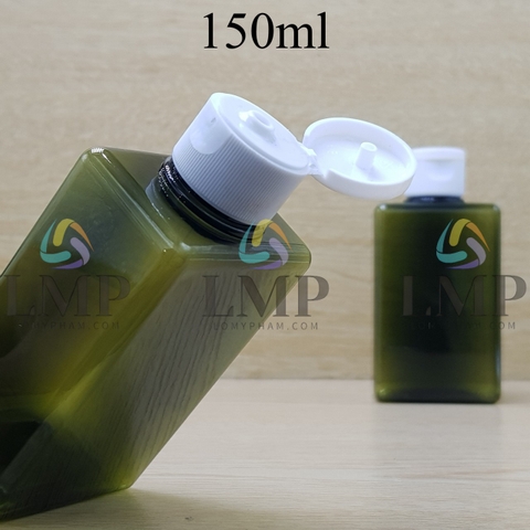 Chai lotion vuông nắp bật sọc