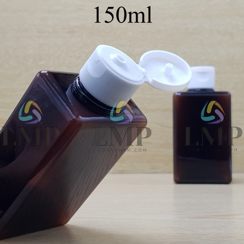 Chai lotion vuông nắp bật sọc