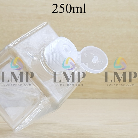 Chai lotion vuông nắp bật sọc