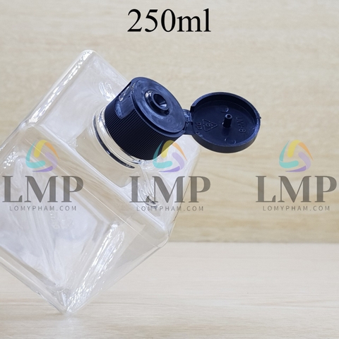 Chai lotion vuông nắp bật sọc