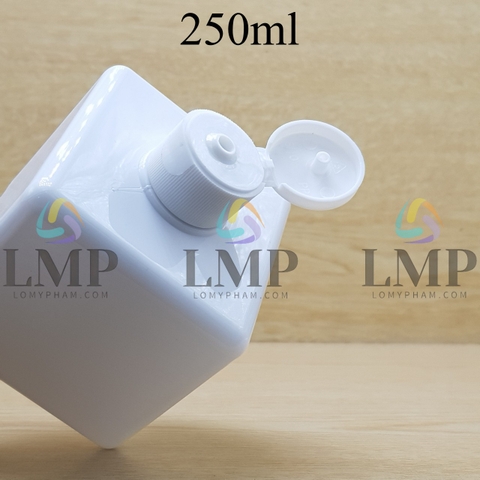 Chai lotion vuông nắp bật sọc