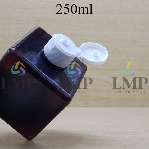 Chai lotion vuông nắp bật sọc