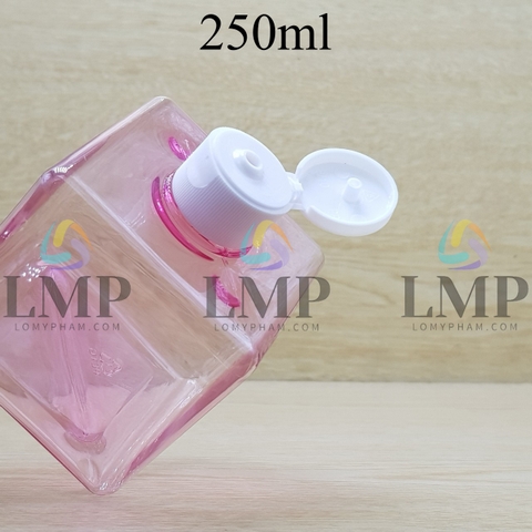 Chai lotion vuông nắp bật sọc