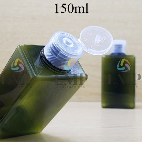 Chai lotion vuông nắp bật sọc