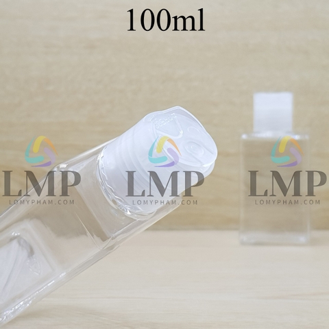 Chai lotion vuông nắp nhấn