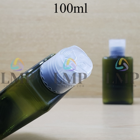 Chai lotion vuông nắp nhấn