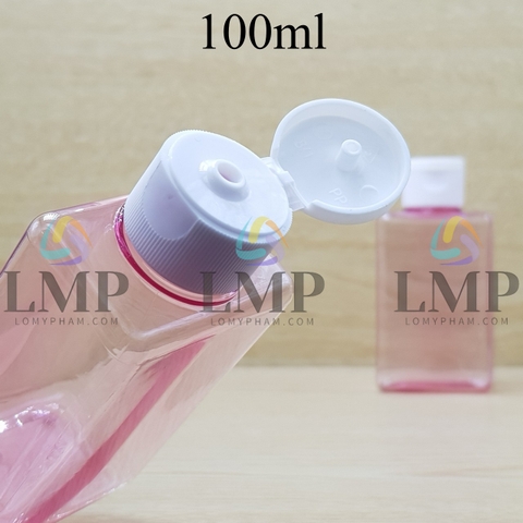 Chai lotion vuông nắp bật sọc