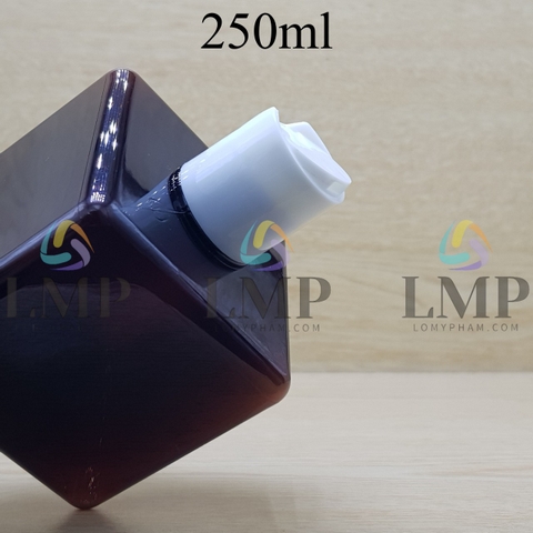 Chai lotion vuông nắp nhấn