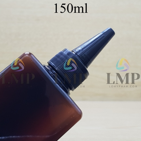 Chai lotion vuông nắp nhọn sọc