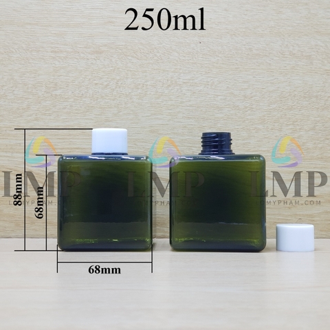 Chai lotion vuông nắp vặn trơn