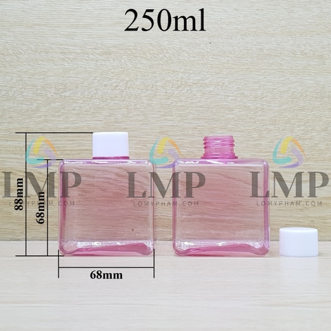 Chai lotion vuông nắp vặn trơn