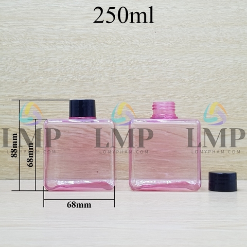 Chai lotion vuông nắp vặn trơn