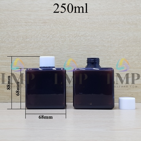 Chai lotion vuông nắp vặn trơn