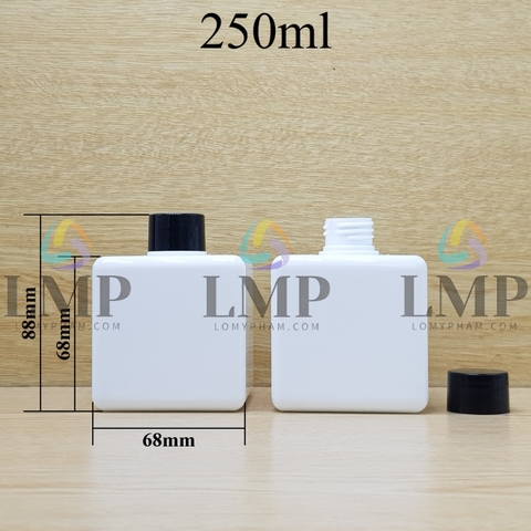 Chai lotion vuông nắp vặn trơn