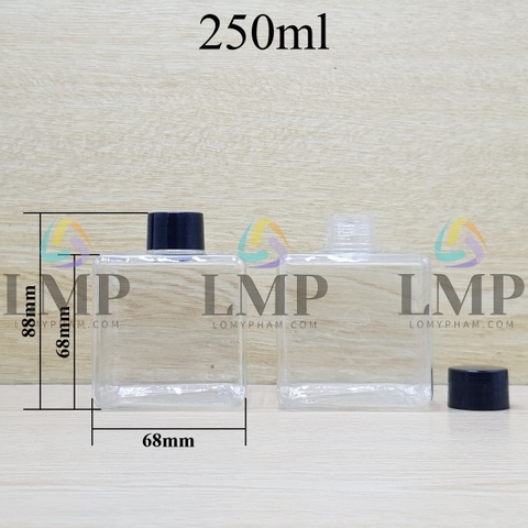 Chai lotion vuông nắp vặn trơn