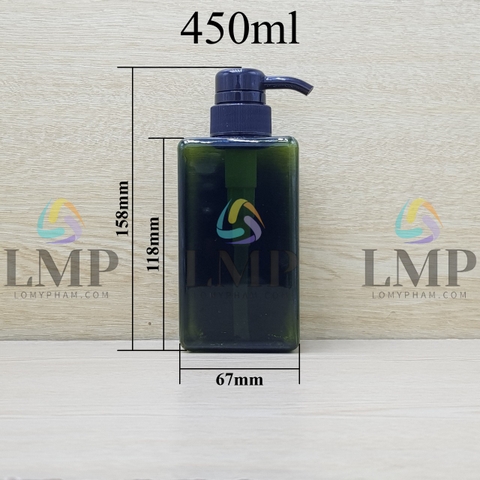 Chai lotion vuông vòi dài