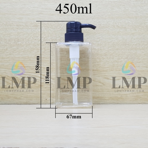 Chai lotion vuông vòi dài