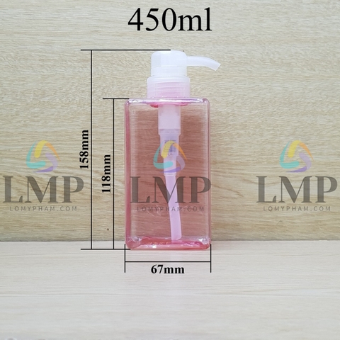 Chai lotion vuông vòi dài