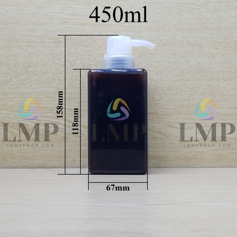 Chai lotion vuông vòi dài