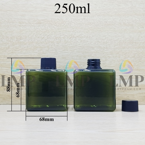 Chai lotion vuông nắp vặn sọc