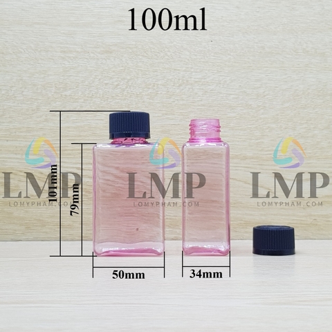 Chai lotion vuông nắp child resistant