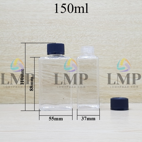 Chai lotion vuông nắp child resistant