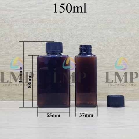 Chai lotion vuông nắp child resistant