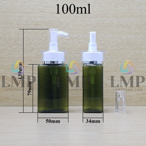 Chai lotion vuông đầu vòi voi