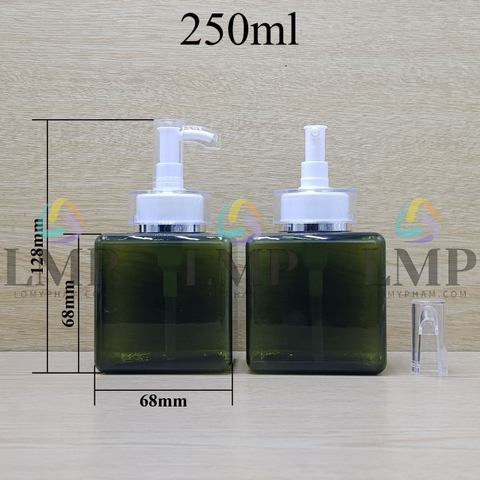 Chai lotion vuông đầu vòi voi