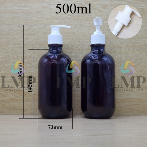 Chai PET 38g vòi van sọc 500ml